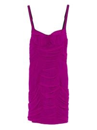 The Attico Ruched Mini Dress | Purple | FARFETCH at Farfetch